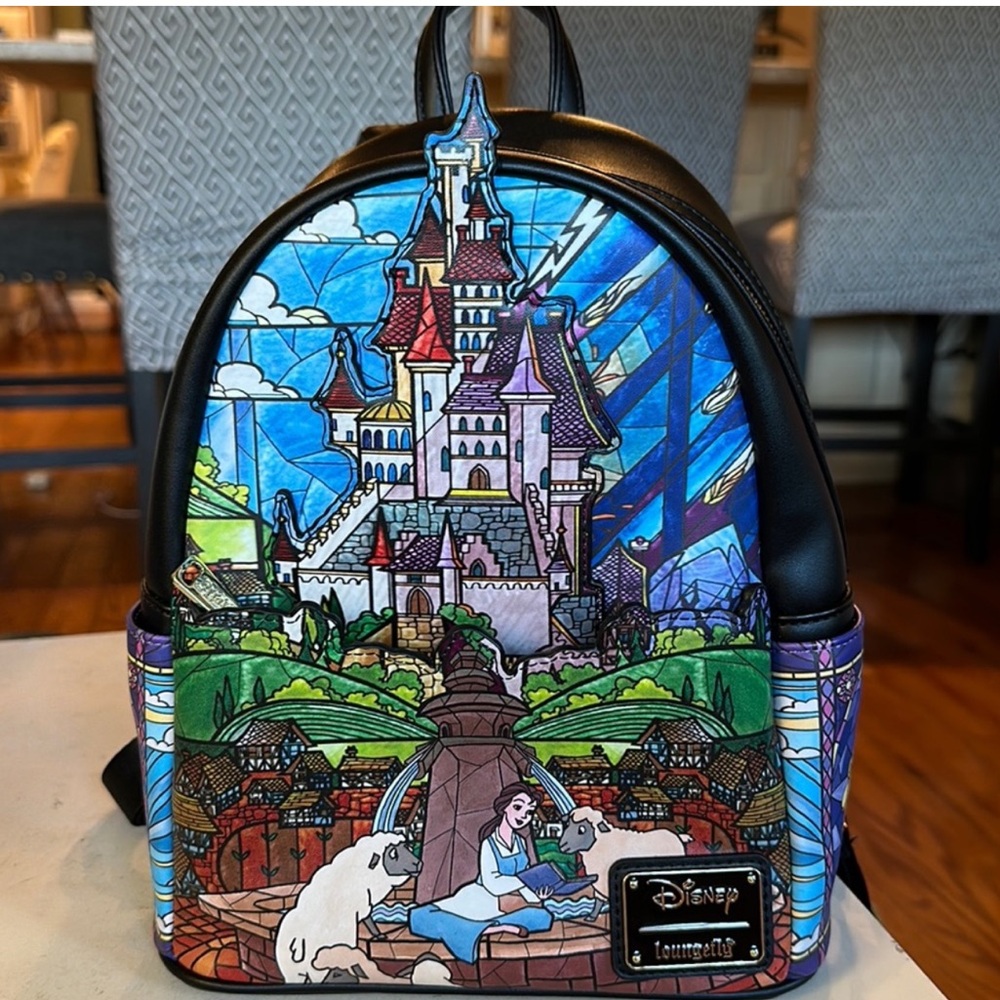 Disney Loungefly beauty and the beast mini backpack